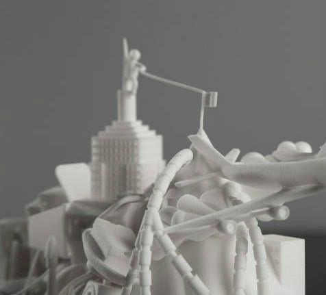 3D雕塑：耐克空军一号运动鞋